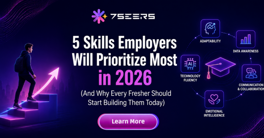 ALT Text: Fresher student building job readiness skills for 2026 campus placements